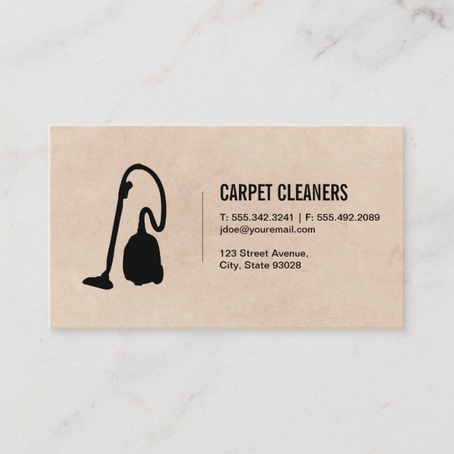 Carpet Cleaning Business Card (Front)