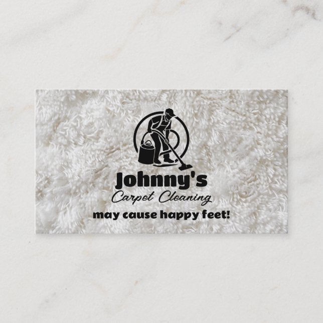 Carpet Cleaning Business Cards (Front)
