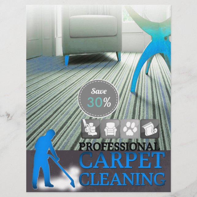 Carpet Cleaning Service Discount Offer Flyer (Front)