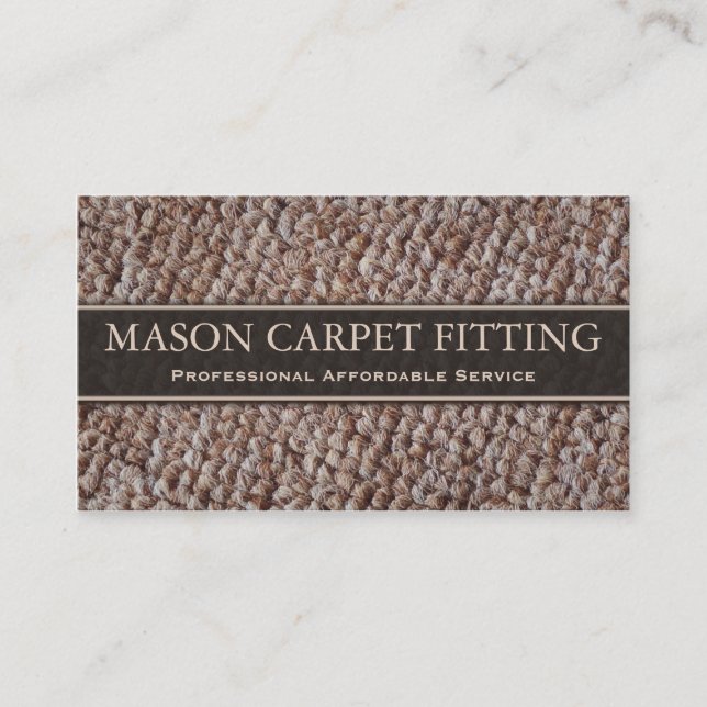 Carpet Fitter / Fitting Business Card (Front)