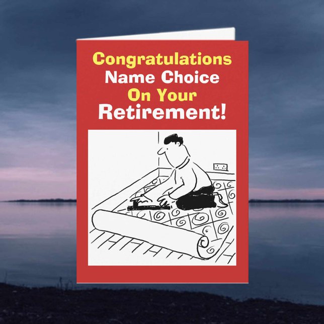 Carpet Fitter Retirement Card (Creator Uploaded)