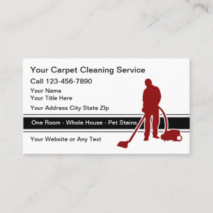 Carpet Floor Cleaning Business Cards Design