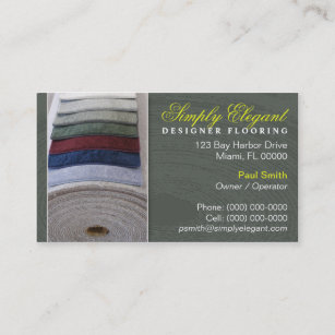 Carpet / Flooring Store Business Card