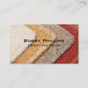 Carpet installer business card