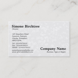 Carpet of Daisies - Light Grey Shadow Business Card