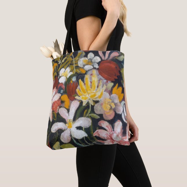 Carpet of Flowers | Auguste Macke | Tote Bag (Close Up)