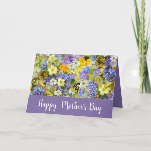 Carpet of Flowers Mothers Day Holiday Card