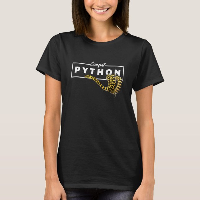 Carpet Python Geometric Reptile Owner 1 T-Shirt (Front)