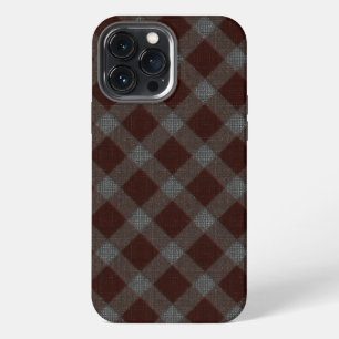 'Carpet' red cross tartan chess with rough parts  iPhone 13 Pro Max Case