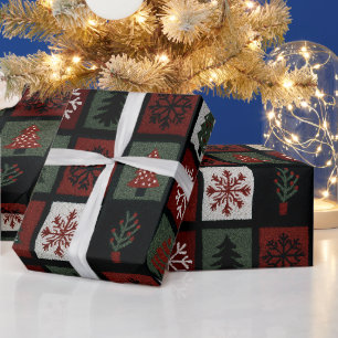 Carpet Rug Texture Christmas Icones Pattern  Wrapping Paper