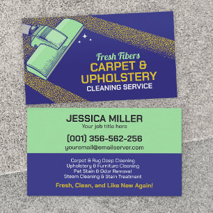 Carpet & Upholstery Cleaning Services Business Card