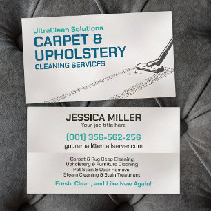 Carpet & Upholstery Cleaning Services Business Card