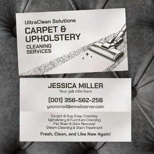 Carpet & Upholstery Cleaning Services Business Card