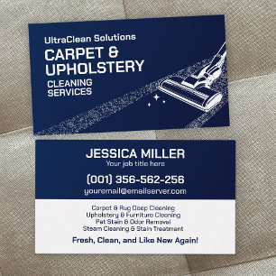Carpet & Upholstery Cleaning Services Business Card