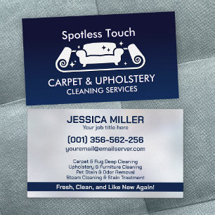 Carpet & Upholstery Cleaning Services Business Card