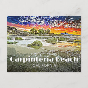 Carpinteria Beach Sunrise Postcard
