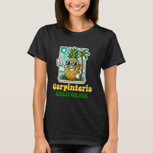 Carpinteria California CA Cute Beach Pineapple Thu T-Shirt