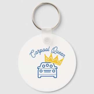 Carpool Queen Key-chain Key Ring