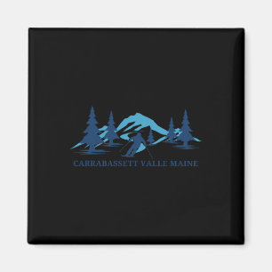 Carrabett Valley Maine Ski Resort Skiing Skier  Magnet