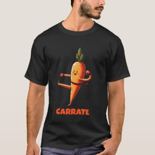 Carrate Karate Carrot Cute & Funny Training Pun Te T-Shirt