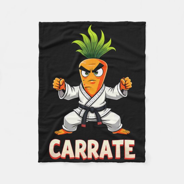 Carrate Karate Carrot Mma Students Trainer 1  Fleece Blanket (Front)