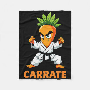 Carrate Karate Carrot Mma Students Trainer Fleece Blanket