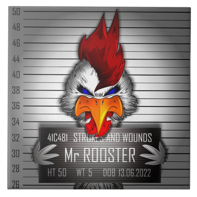 Carreau Mr. Rooster Tile (Front)