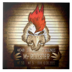 Carreau Mr. Rooster Vintage Tile