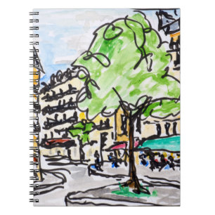 Carrefour de l'Odeon, Paris, France Spiral Notebook