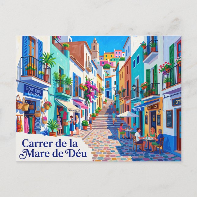 Carrer de la Mare de Déu Spain Postcard (Front)