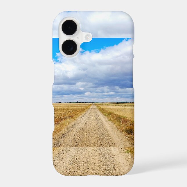 Carretera Boadilla del Camino - Itero de la Vega iPhone Case (Back)