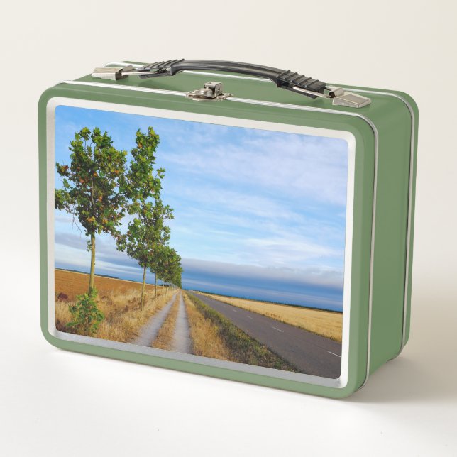 Carretera Hacia Reliegos Metal Lunch Box (Front)