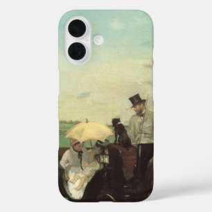 Carriage at the Races by Edgar Degas, Vintage Art iPhone 16 Case