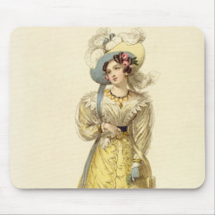 Carriage Costume, fashion plate from Ackermann's R Mouse Pad
