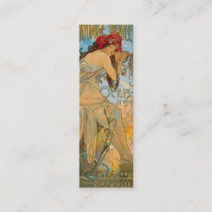 Carriage Dealers by Alphonse Mucha (1902) Bookmark Mini Business Card