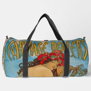 Carriage Dealers by Alphonse Mucha (1902) Duffle Bag