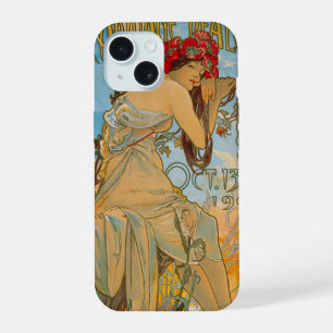 Carriage Dealers by Alphonse Mucha (1902) iPhone 15 Case