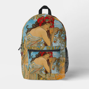 Carriage Dealers by Alphonse Mucha (1902) Printed Backpack