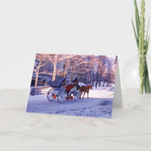 Carriage Ride Holiday Card