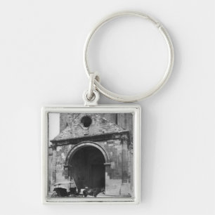 Carriage Waiting before porch of cathedral Key Ring