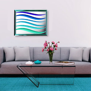 Carribbean Seas Foil Prints