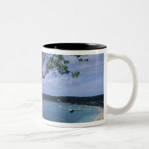 Carribean, Anguilla Island, Road Bay Harbour. Two-Tone Coffee Mug