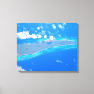 CARRIBEAN SEA #1 ON CANVAS 20 "x 16" Print