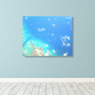 CARRIBEAN SEA #3 ON CANVAS 20 "x 16" Print