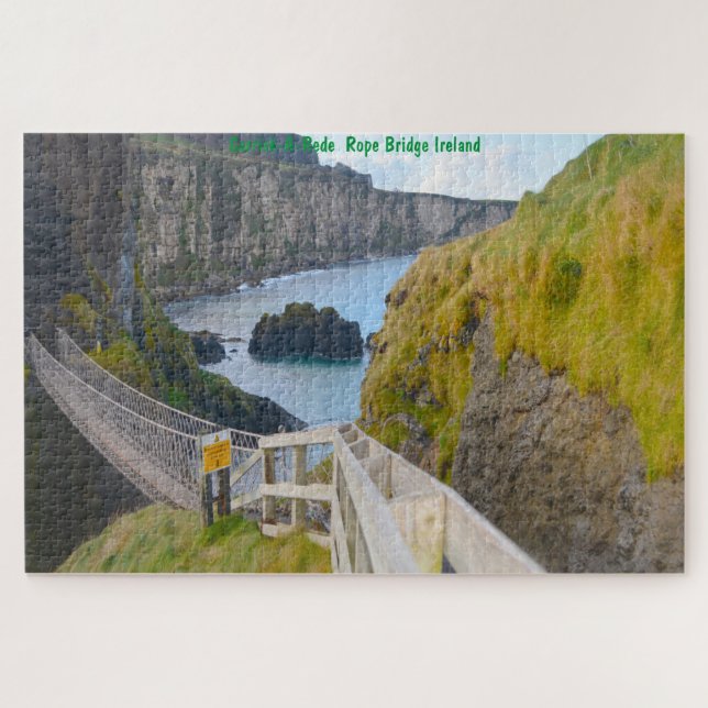 Carrick-A-Rede  Rope Bridge Ireland Jigsaw Puzzle (Horizontal)