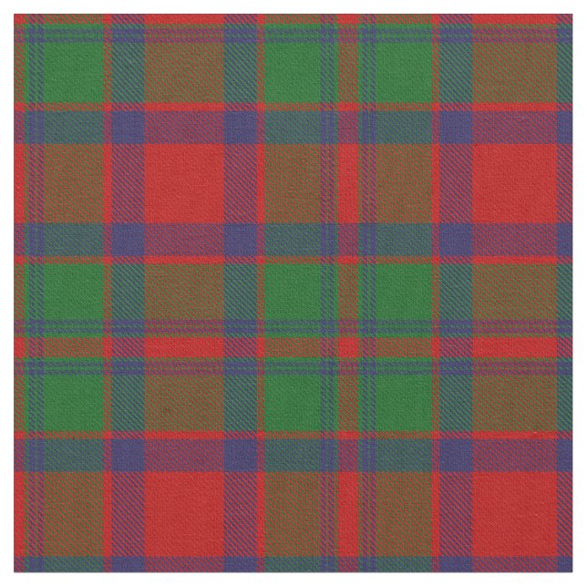 Carrick Clan Tartan Fabric (Close Up)