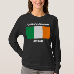 Carrick-on-Suir, Ireland with Irish flag T-Shirt