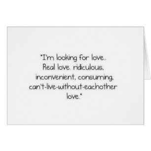 Carrie Bradshaw: "I'm looking for love"