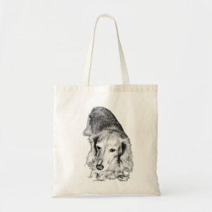 Carried in Stillness – Long-Haired Dachshund Tote Bag