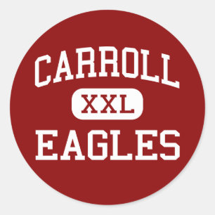 Carroll - Eagles - High School - Ozark Alabama Classic Round Sticker